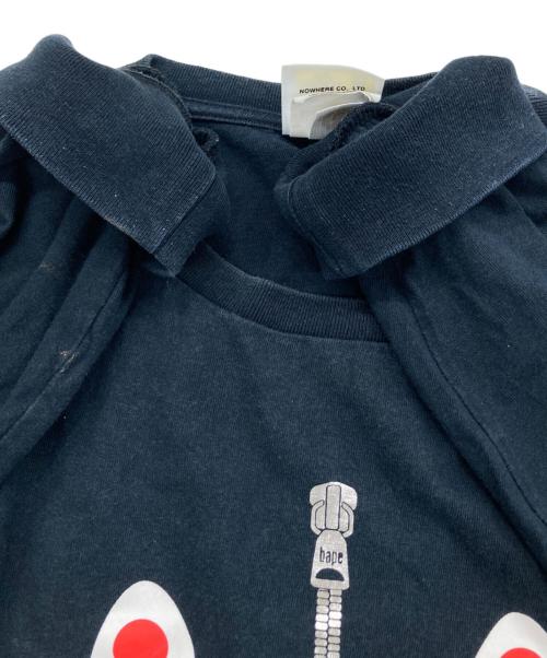A BATHING APE（アベイシングエイプ）A BATHING APE (アベイシングエイプ) Shark L/S Tee ブラック サイズ:XLの古着・服飾アイテム