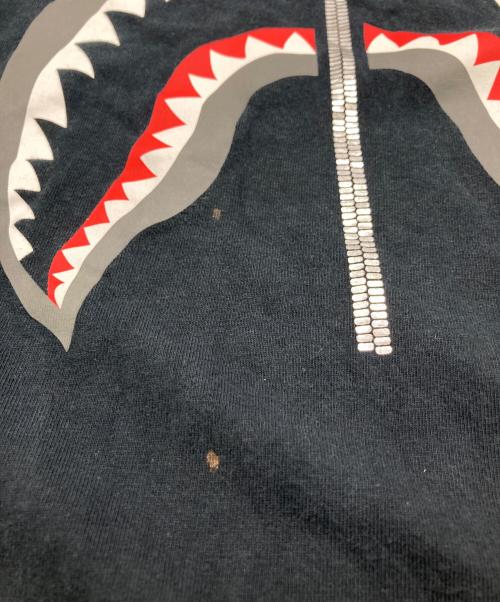A BATHING APE（アベイシングエイプ）A BATHING APE (アベイシングエイプ) Shark L/S Tee ブラック サイズ:XLの古着・服飾アイテム