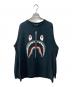 A BATHING APE（アベイシングエイプ）の古着「Shark L/S Tee」｜ブラック