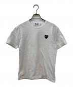 PLAY COMME des GARCONSプレイコムデギャルソン）の古着「ハートロゴＴシャツ」｜ホワイト