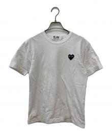 PLAY COMME des GARCONS（プレイコムデギャルソン）の古着「ハートロゴＴシャツ」｜ホワイト