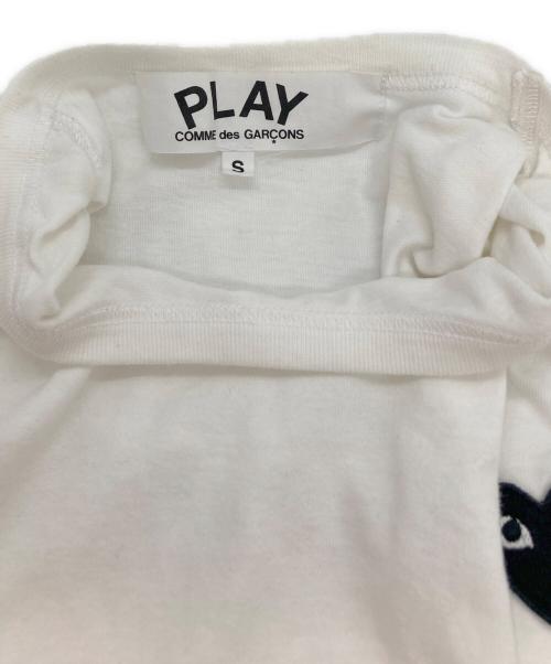 PLAY COMME des GARCONS（プレイコムデギャルソン）PLAY COMME des GARCONS (プレイコムデギャルソン) ハートロゴＴシャツ ホワイト サイズ:Sの古着・服飾アイテム