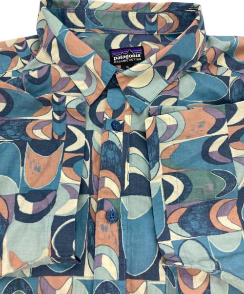 Patagonia（パタゴニア）Patagonia (パタゴニア) S/S総柄シャツ ブルー サイズ:XLの古着・服飾アイテム