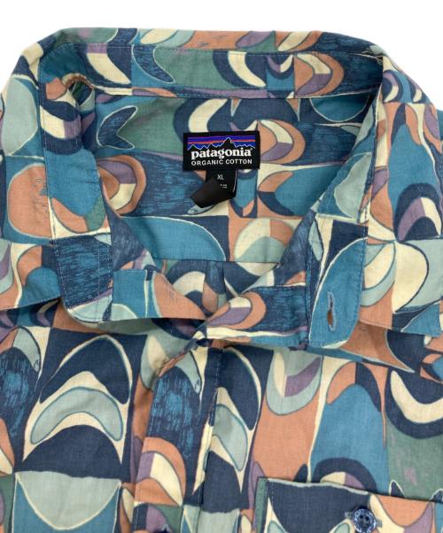 Patagonia（パタゴニア）Patagonia (パタゴニア) S/S総柄シャツ ブルー サイズ:XLの古着・服飾アイテム