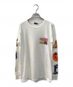 stussy×Ken Priceステューシー×ケンプライス）の古着「プリントカットソー」｜ホワイト