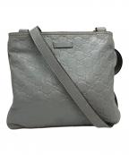 GUCCIグッチ）の古着「グッチシマショルダーバッグ」｜ブルー