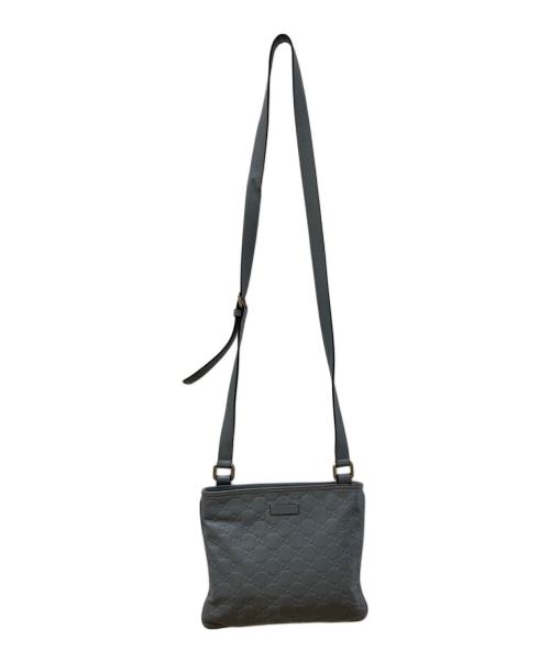 GUCCI（グッチ）GUCCI (グッチ) グッチシマショルダーバッグ ブルーの古着・服飾アイテム