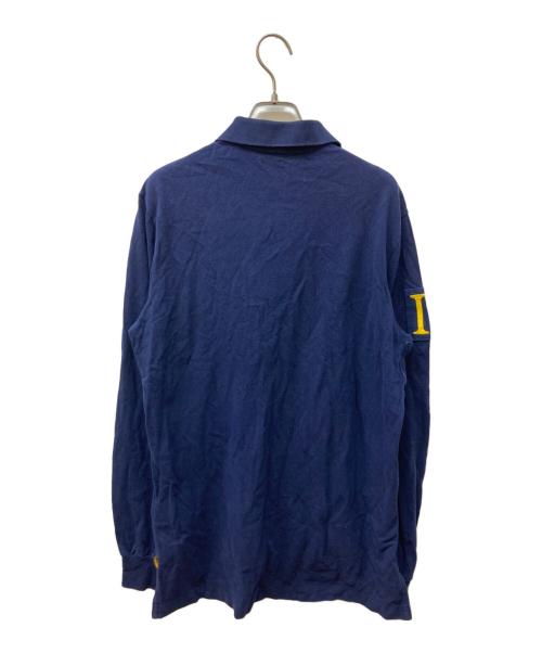 POLO RALPH LAUREN（ポロ・ラルフローレン）POLO RALPH LAUREN (ポロ・ラルフローレン) ビッグポニー刺繍長袖ポロシャツ ネイビー サイズ:Ｍの古着・服飾アイテム