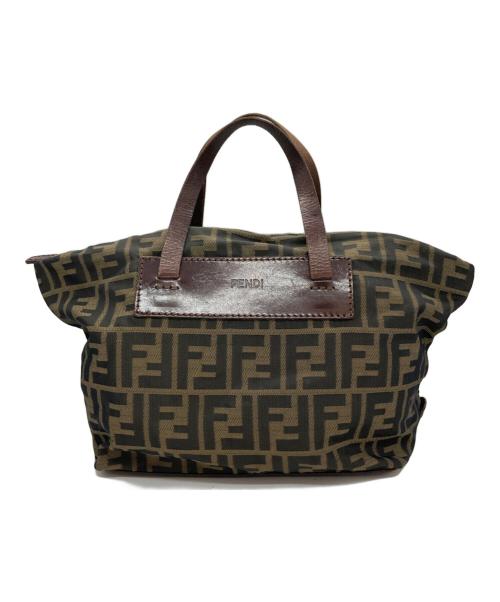 FENDI（フェンディ）FENDI (フェンディ) ズッカ柄ハンドバッグ ベージュの古着・服飾アイテム