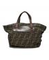 FENDI（フェンディ）の古着「ズッカ柄ハンドバッグ」｜ベージュ