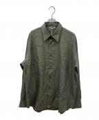AURALEEオーラリー）の古着「WASHED FINX TWILL SHIRT/ツイルシャツ」｜グリーン