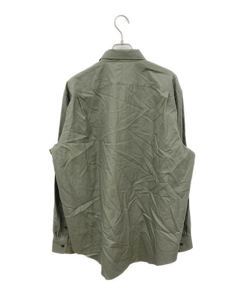 AURALEE（オーラリー）AURALEE (オーラリー) WASHED FINX TWILL SHIRT/ツイルシャツ グリーン サイズ:SIZE 5の古着・服飾アイテム