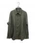 AURALEE（オーラリー）の古着「WASHED FINX TWILL SHIRT/ツイルシャツ」｜グリーン