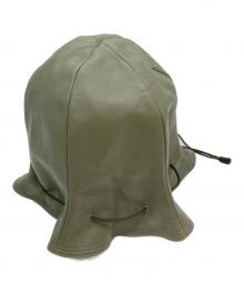 HENDER SCHEME（エンダースキーマ）の古着「sheep kinchaku hat/レザーハット」｜グリーン