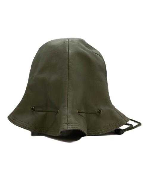 HENDER SCHEME（エンダースキーマ）Hender Scheme (エンダースキーマ) sheep kinchaku hat/レザーハット グリーンの古着・服飾アイテム