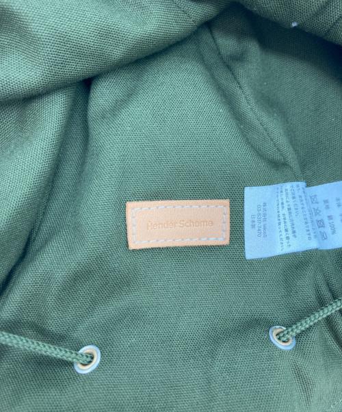 HENDER SCHEME（エンダースキーマ）Hender Scheme (エンダースキーマ) sheep kinchaku hat/レザーハット グリーンの古着・服飾アイテム