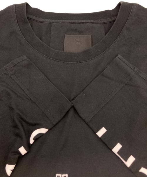 GIVENCHY（ジバンシィ）GIVENCHY (ジバンシィ) ロゴ刺繍レイヤードカットソー/ロングスリーブカットソー ブラック サイズ:Lの古着・服飾アイテム