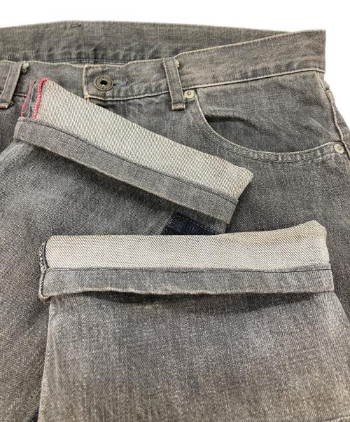 NEIGHBORHOOD（ネイバーフッド）NEIGHBORHOOD (ネイバーフッド) 00’s リペア加工デニムパンツ グレー サイズ:Lの古着・服飾アイテム