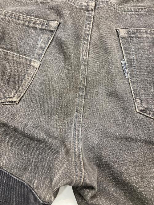 NEIGHBORHOOD（ネイバーフッド）NEIGHBORHOOD (ネイバーフッド) 00’s リペア加工デニムパンツ グレー サイズ:Lの古着・服飾アイテム