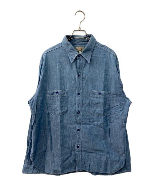 BUZZ RICKSON'S（バズリクソンズ）Buzz Rickson's (バズリクソンズ) BLUE CHAMBRAY WORK SHIRT ブルー サイズ:18-18 1/2の古着・服飾アイテム