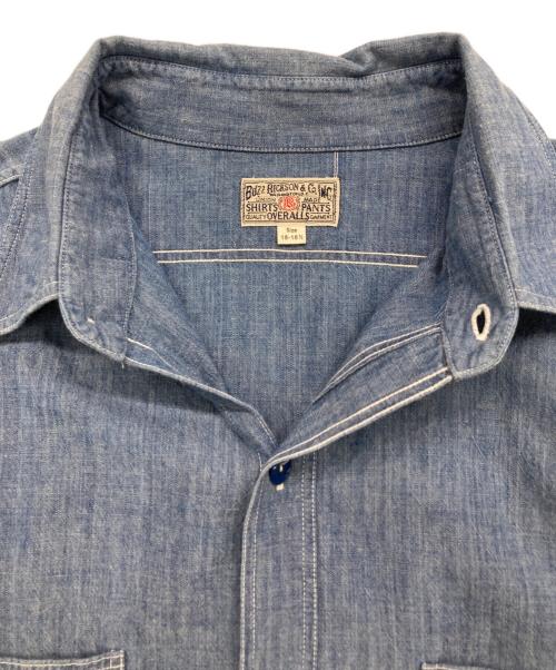 BUZZ RICKSON'S（バズリクソンズ）Buzz Rickson's (バズリクソンズ) BLUE CHAMBRAY WORK SHIRT ブルー サイズ:18-18 1/2の古着・服飾アイテム