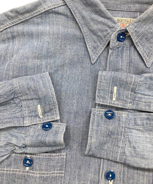 BUZZ RICKSON'S（バズリクソンズ）Buzz Rickson's (バズリクソンズ) BLUE CHAMBRAY WORK SHIRT ブルー サイズ:18-18 1/2の古着・服飾アイテム