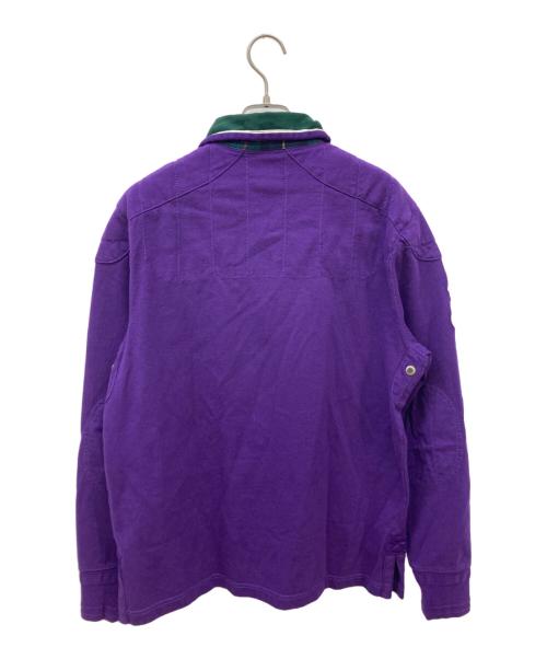 POLO RALPH LAUREN（ポロ・ラルフローレン）POLO RALPH LAUREN (ポロ・ラルフローレン) ビッグポニーロングポロシャツ パープル サイズ:Mの古着・服飾アイテム