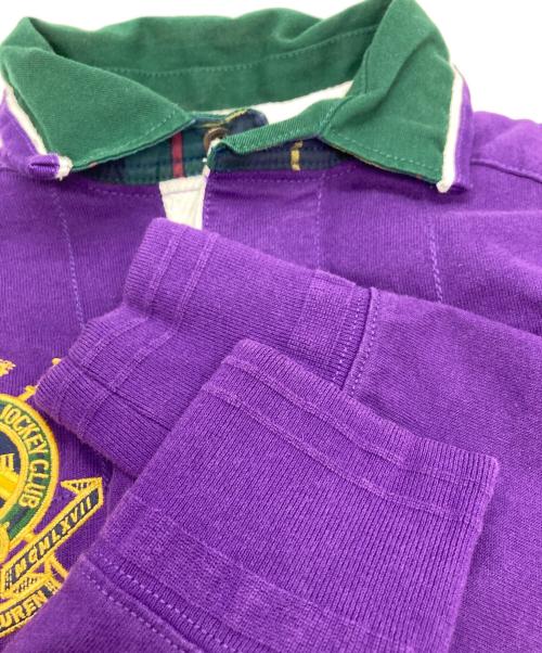 POLO RALPH LAUREN（ポロ・ラルフローレン）POLO RALPH LAUREN (ポロ・ラルフローレン) ビッグポニーロングポロシャツ パープル サイズ:Mの古着・服飾アイテム