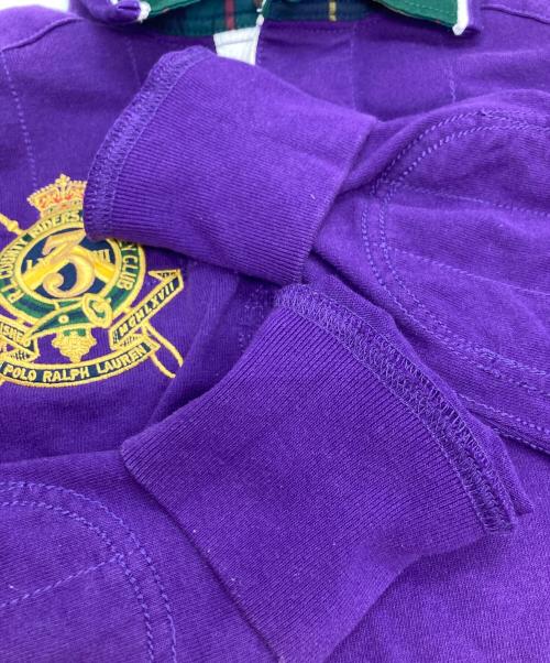 POLO RALPH LAUREN（ポロ・ラルフローレン）POLO RALPH LAUREN (ポロ・ラルフローレン) ビッグポニーロングポロシャツ パープル サイズ:Mの古着・服飾アイテム