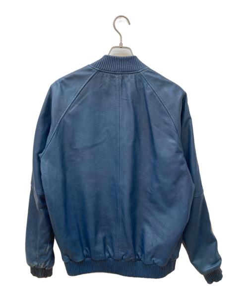 AVIREX（アヴィレックス）AVIREX (アヴィレックス) レザートラックジャケット ブルー サイズ:XLの古着・服飾アイテム