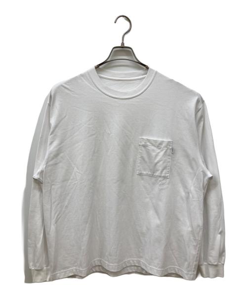 ENNOY（エンノイ）ENNOY (エンノイ) ロングスリーブポケットカットソー ホワイト サイズ:Lの古着・服飾アイテム