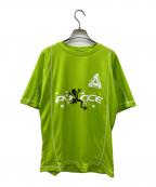 PALACEパレス）の古着「FROGGER TECK JERSEY/メッシュTシャツ」｜黄緑