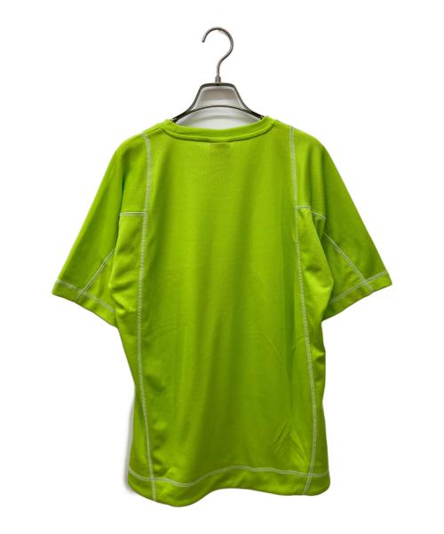 PALACE（パレス）PALACE (パレス) FROGGER TECK JERSEY/メッシュTシャツ 黄緑 サイズ:Sの古着・服飾アイテム