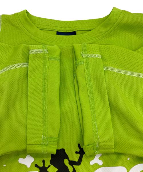 PALACE（パレス）PALACE (パレス) FROGGER TECK JERSEY/メッシュTシャツ 黄緑 サイズ:Sの古着・服飾アイテム
