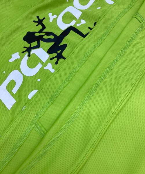 PALACE（パレス）PALACE (パレス) FROGGER TECK JERSEY/メッシュTシャツ 黄緑 サイズ:Sの古着・服飾アイテム