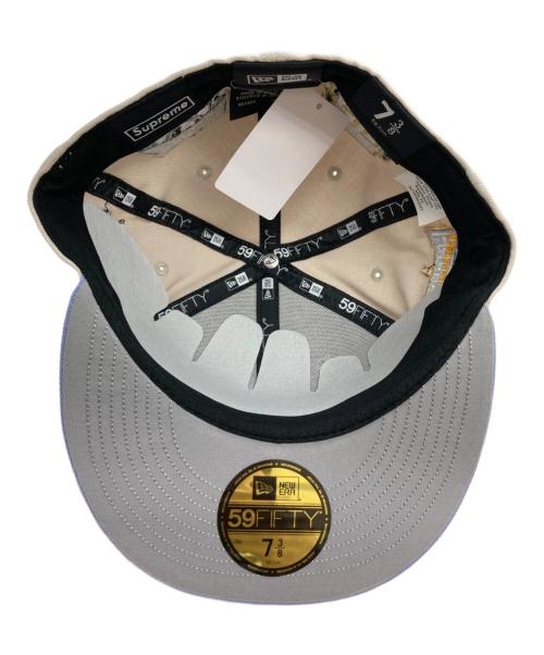 SUPREME（シュプリーム）SUPREME (シュプリーム) New Era (ニューエラ) Championships Box Logo Cap/キャップ ベージュ×パープル サイズ:SIZE 7 3/8の古着・服飾アイテム