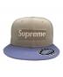 中古・古着 SUPREME (シュプリーム) New Era (ニューエラ) Championships Box Logo Cap/キャップ ベージュ×パープル サイズ:SIZE 7 3/8：10000円