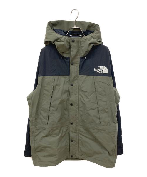 THE NORTH FACE（ザ ノース フェイス）THE NORTH FACE (ザ ノース フェイス) マウンテンライトジャケット カーキ×ブラック サイズ:Mの古着・服飾アイテム