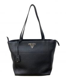 PRADA（プラダ）の古着「VITELLO PHENIX/レザートートバッグ」｜ブラック