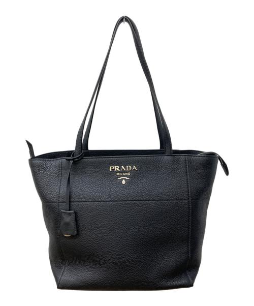 PRADA（プラダ）PRADA (プラダ) VITELLO PHENIX/レザートートバッグ ブラック サイズ:-の古着・服飾アイテム