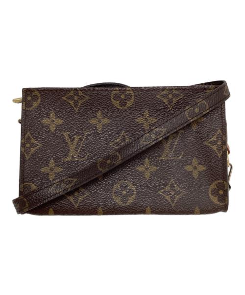LOUIS VUITTON（ルイ ヴィトン）LOUIS VUITTON (ルイ ヴィトン) ショルダーポーチ ブラウンの古着・服飾アイテム