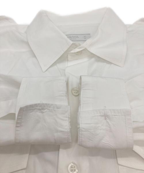 PRADA（プラダ）PRADA (プラダ) コットンポプリンシャツ ネイビー サイズ:SIZE 41の古着・服飾アイテム