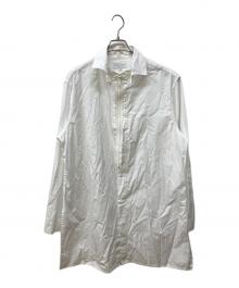 Yohji Yamamoto pour homme（ヨウジヤマモト プールオム）の古着「ファスナーギミックロングシャツ」｜ホワイト