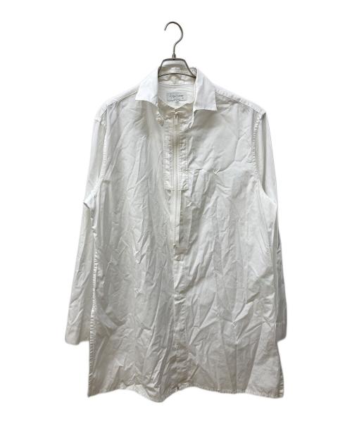 Yohji Yamamoto pour homme（ヨウジヤマモト プールオム）Yohji Yamamoto pour homme (ヨウジヤマモト プールオム) ファスナーギミックロングシャツ ホワイト サイズ:4の古着・服飾アイテム
