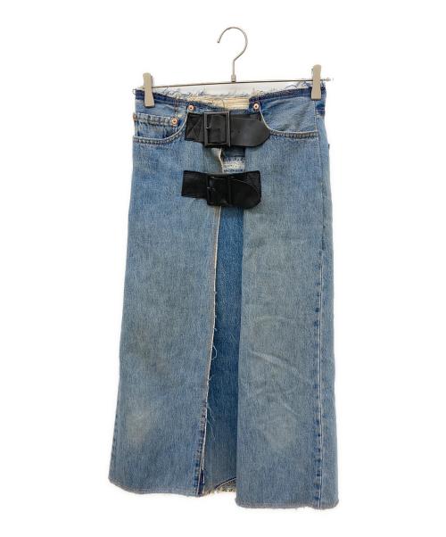 Rebuild by Needles（リビルドバイニードルス）Rebuild by Needles (リビルドバイニードルス) ラップデニムスカート インディゴ サイズ:SIZE 1の古着・服飾アイテム