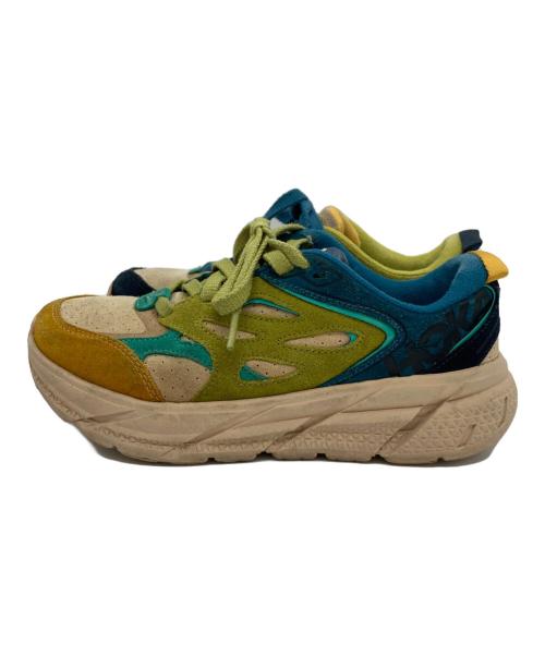 HOKA（ホカ）HOKA (ホカ) U CLIFTON L SUEDE/ローカットスニーカー ブルー サイズ:23.5の古着・服飾アイテム