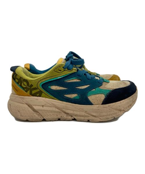 HOKA（ホカ）HOKA (ホカ) U CLIFTON L SUEDE/ローカットスニーカー ブルー サイズ:23.5の古着・服飾アイテム