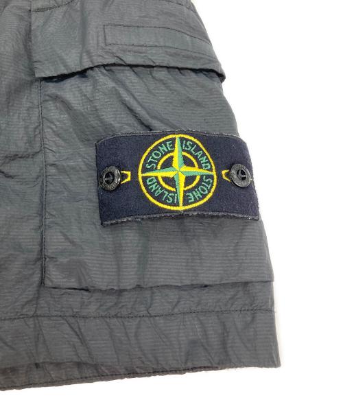 STONE ISLAND（ストーンアイランド）STONE ISLAND (ストーンアイランド) シアサッカーナイロンメタルショーツ ブラック サイズ:W28の古着・服飾アイテム