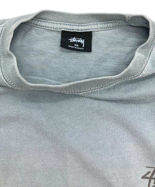 stussy（ステューシー）stussy (ステューシー) シャドーマンプリントカットソー ブルー サイズ:ＸＳの古着・服飾アイテム