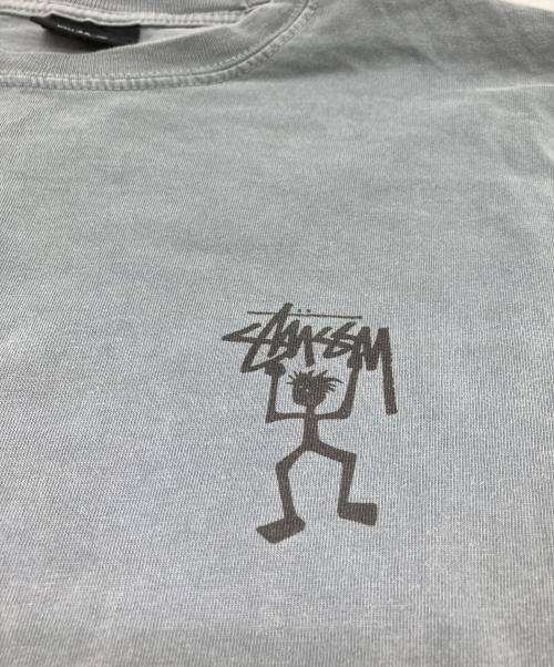 stussy（ステューシー）stussy (ステューシー) シャドーマンプリントカットソー ブルー サイズ:ＸＳの古着・服飾アイテム